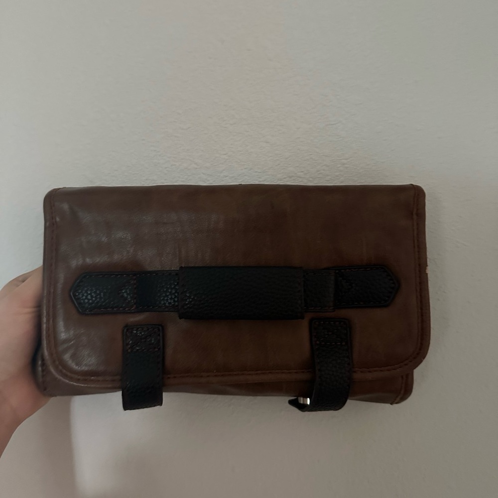 Brown and Black Toiletry Bag - Picture 2 of 7